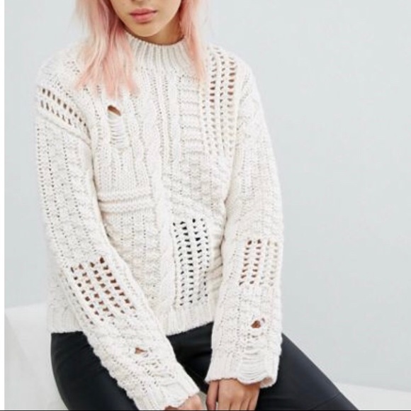 ASOS Sweaters - ASOS new look ladder cable stitch sweater
